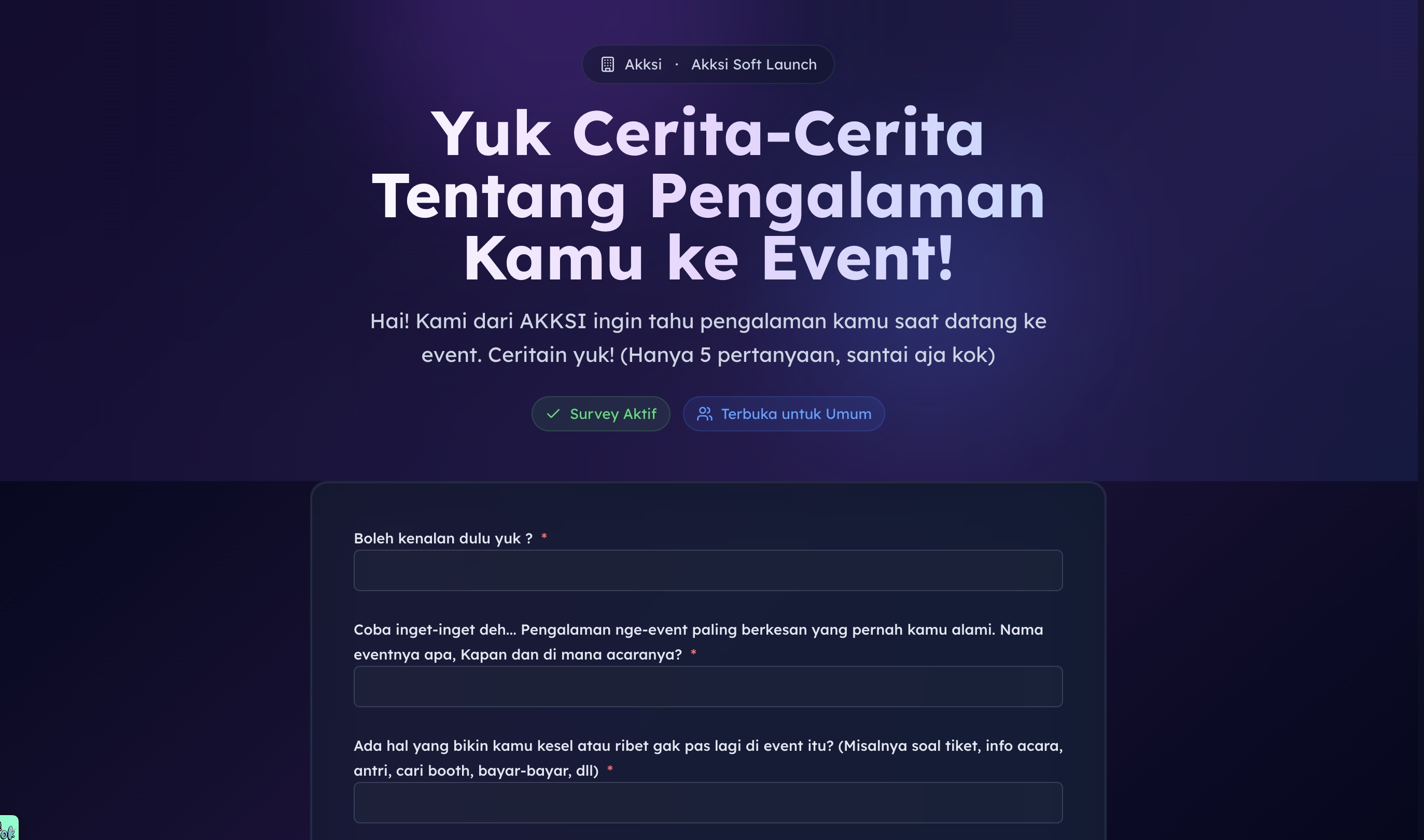 Audience antusias banget sama performancenya!